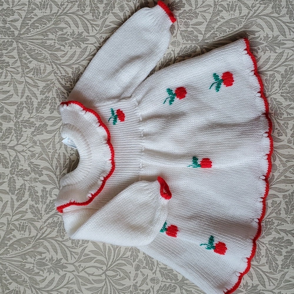 Cherries knit dress